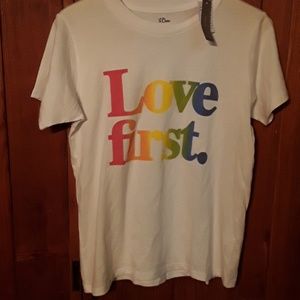 Love first tee